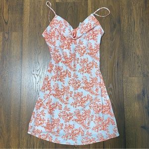 Small Satin Cowl Neck Mini Dress Urban Outfitters